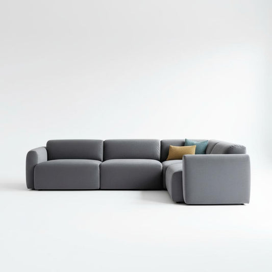 Imola 4-Piece Sectional Velvet 120"