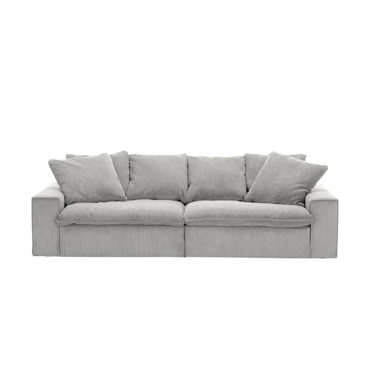 Kiel 2-Piece Modular Sofa 90.5" Subtle Grey Corduroy