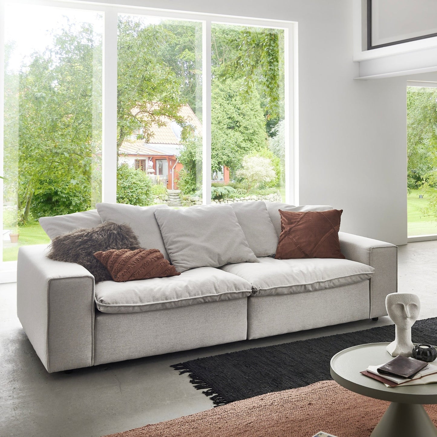 Kiel 2-Piece Modular Sofa 90.5" Linen-like Fabric