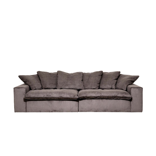 Kiel 2-Piece Modular Sofa 90.5" Velvet Truffle Corduroy