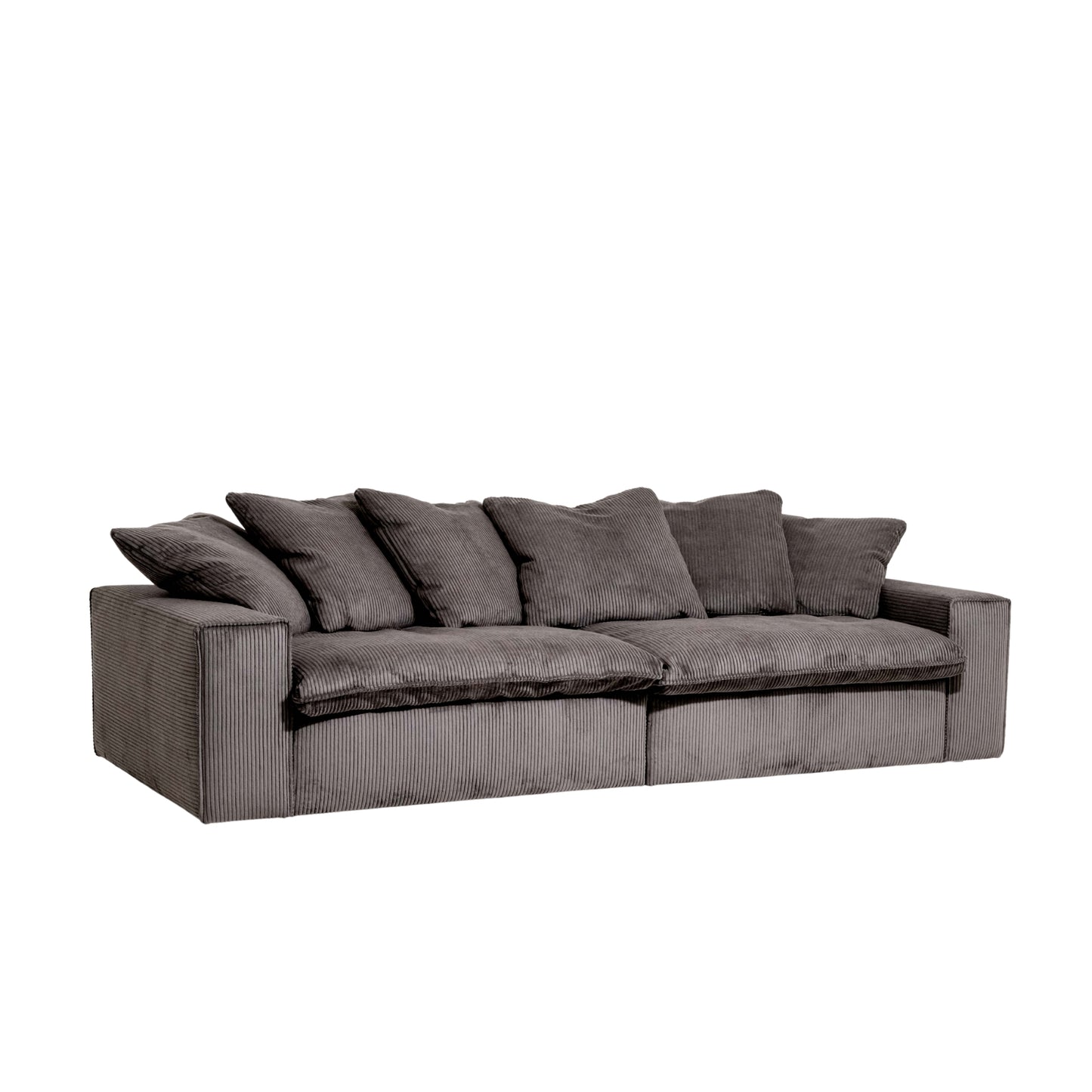 Kiel 2-Piece Modular Sofa 90.5" Velvet Truffle Corduroy