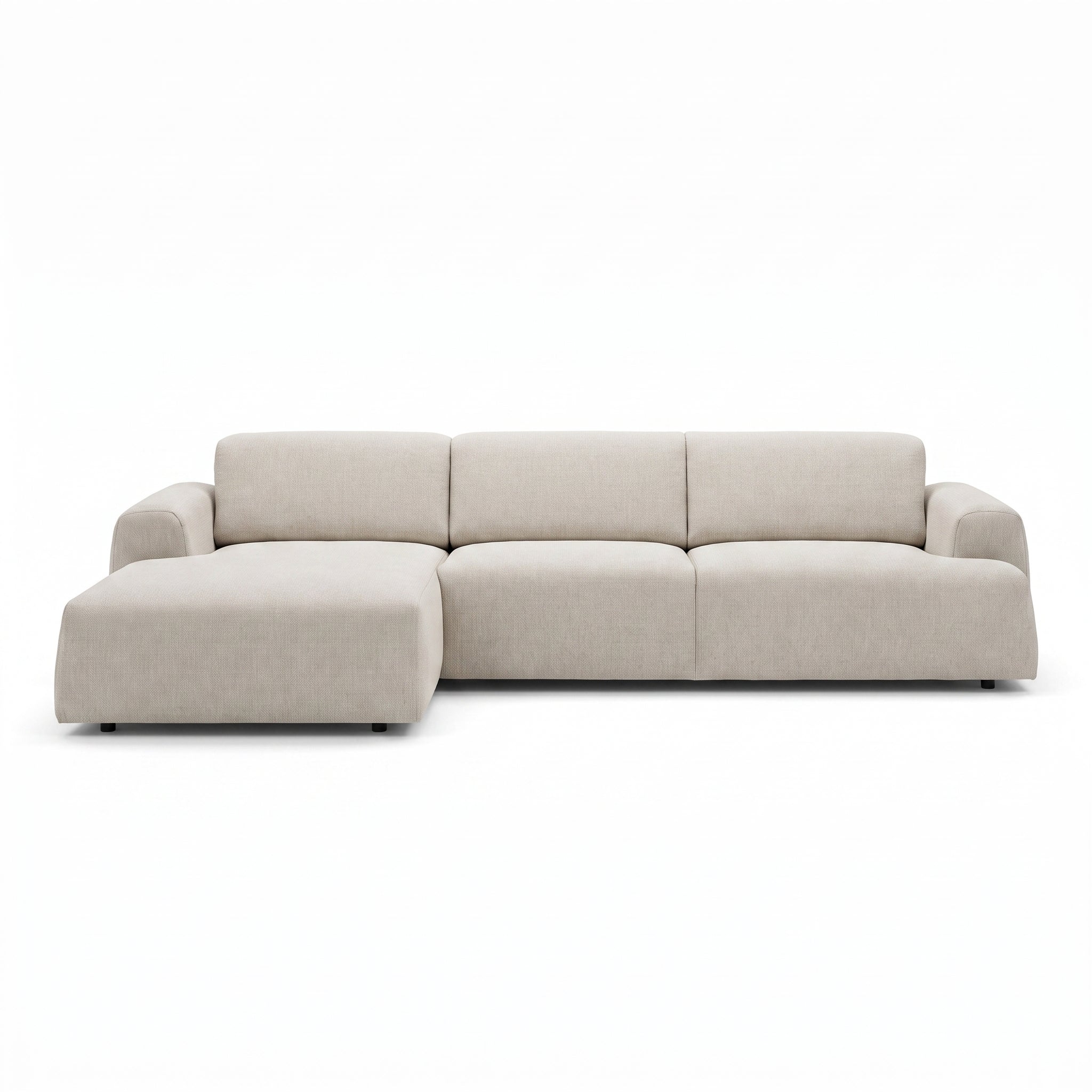 Kanto 2-Piece (118") Sectional with Chaise Textured Chenille