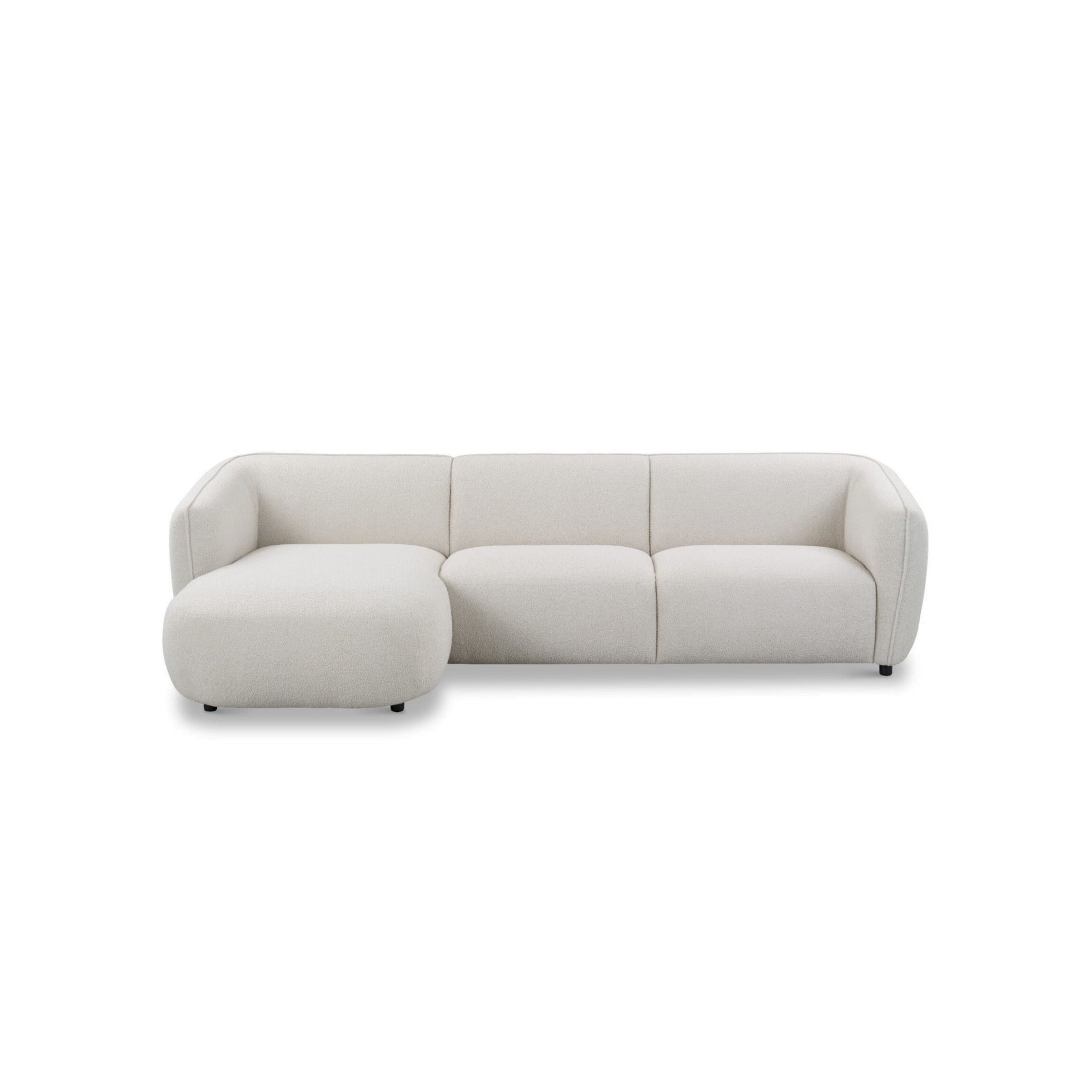 LOURES 2-Piece Sectional Light Grey