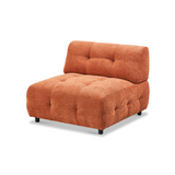 Mina Armless Modular Chair 38" Performance Chenille Burnt Orange