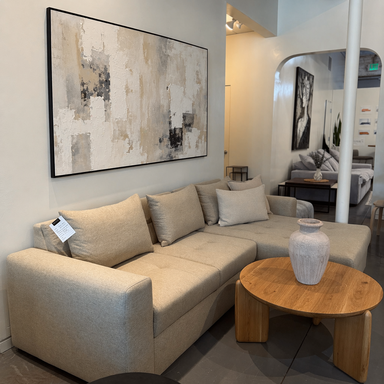 Otello Sleeper Sectional Sofa - Floor Model