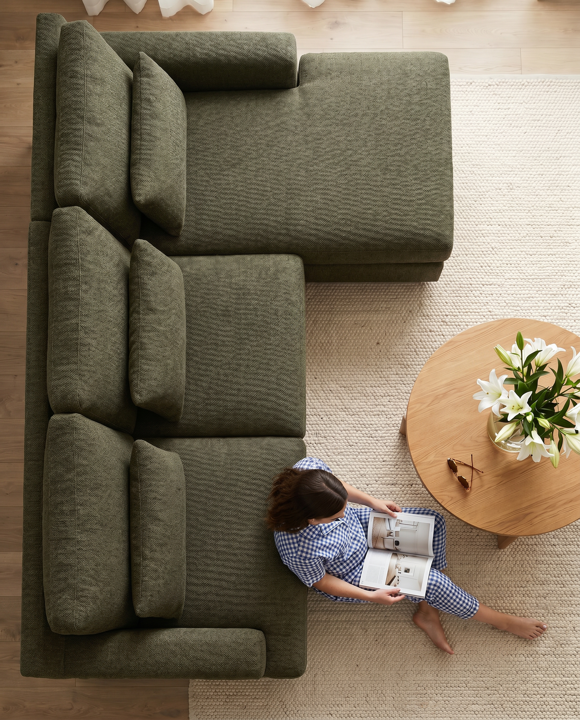 Roma 2,5-seater sofa with chaise-longue Brego 77