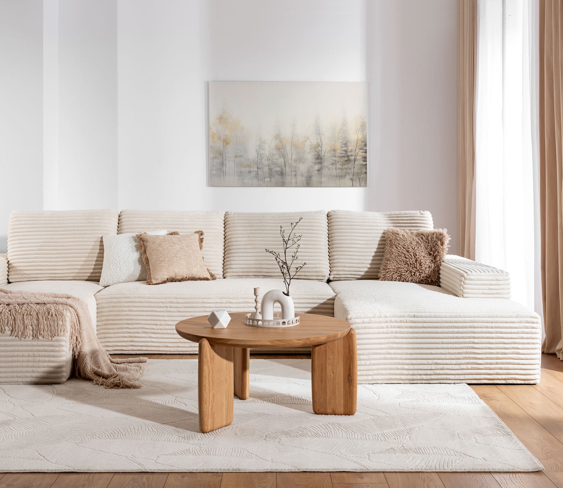 Tono Solid Oak Coffee Table 32"