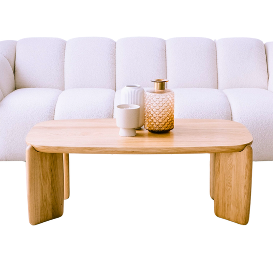 Tono Coffee Table 43" - Solid Wood, Oil Matt