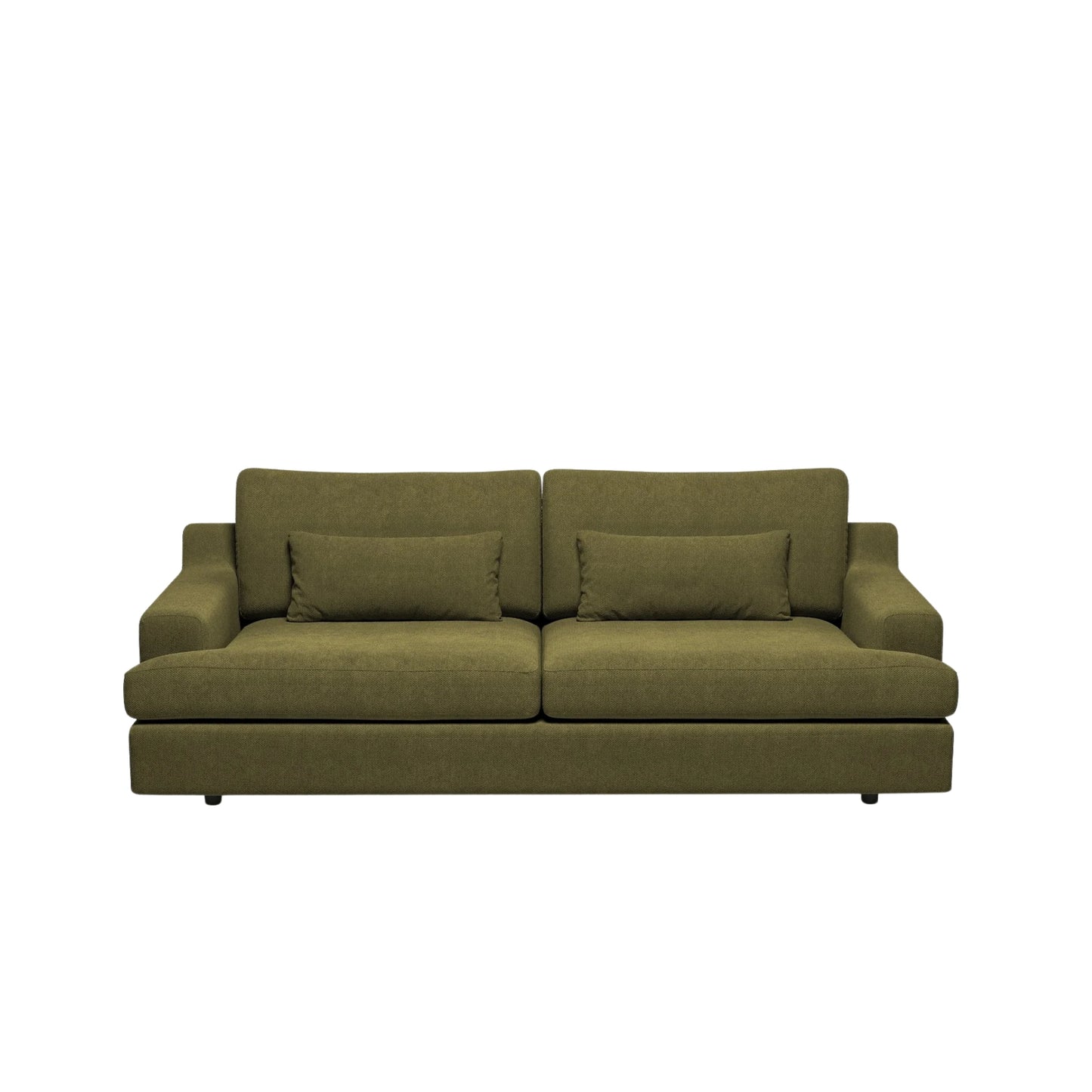 Roma Sofa 85" Turtle Green Voluminous Fabric
