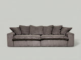 Kiel 2-Piece Modular Sofa 90.5" Velvet Truffle Corduroy