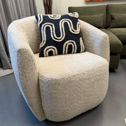 Gela Swivel Chair Beige - Floor Model