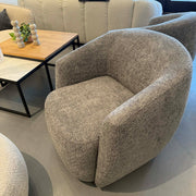 Gela Swivel Chair Grey - Floor Model