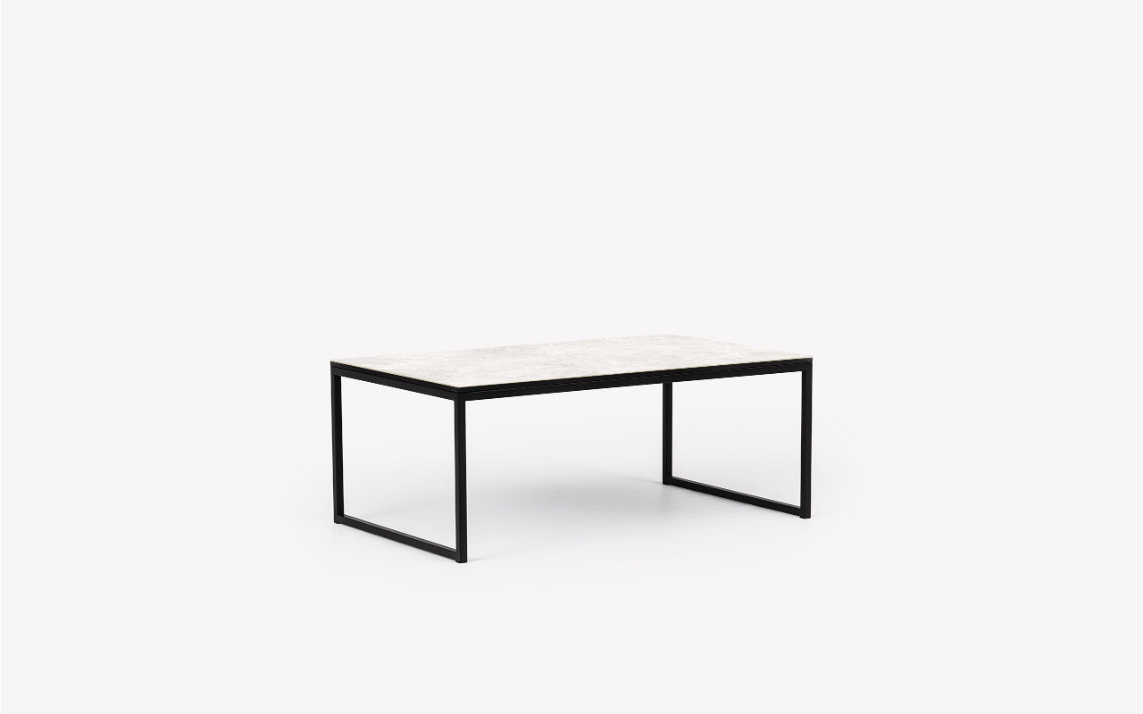 Grace Nesting Coffee Table 39" - Solid Wood & Sintered Quartz