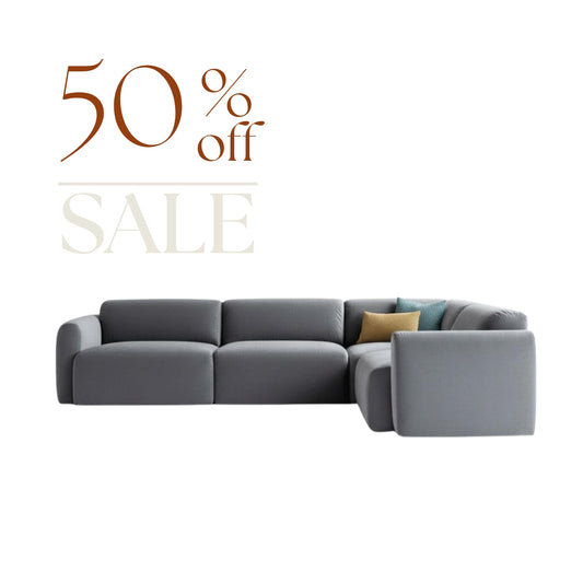 Imola 4-Piece Sectional Velvet 120"