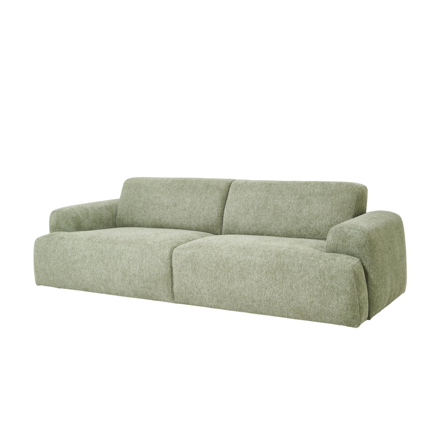 Kanto Sofa 93" Opaline Green Soft Voluminous Upholstery