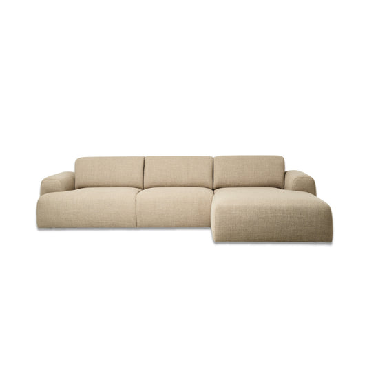 Kanto 2-Piece Chaise Sectional 102" Light Beige