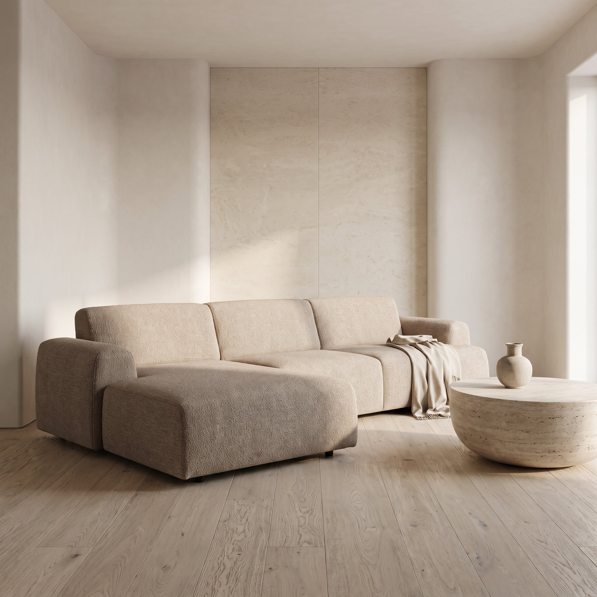 Kanto 2-Piece (118") Sectional with Chaise Soft Texture