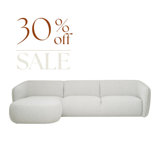 Loures 2-Piece Sectional 110" Voluminous Soft Fabric