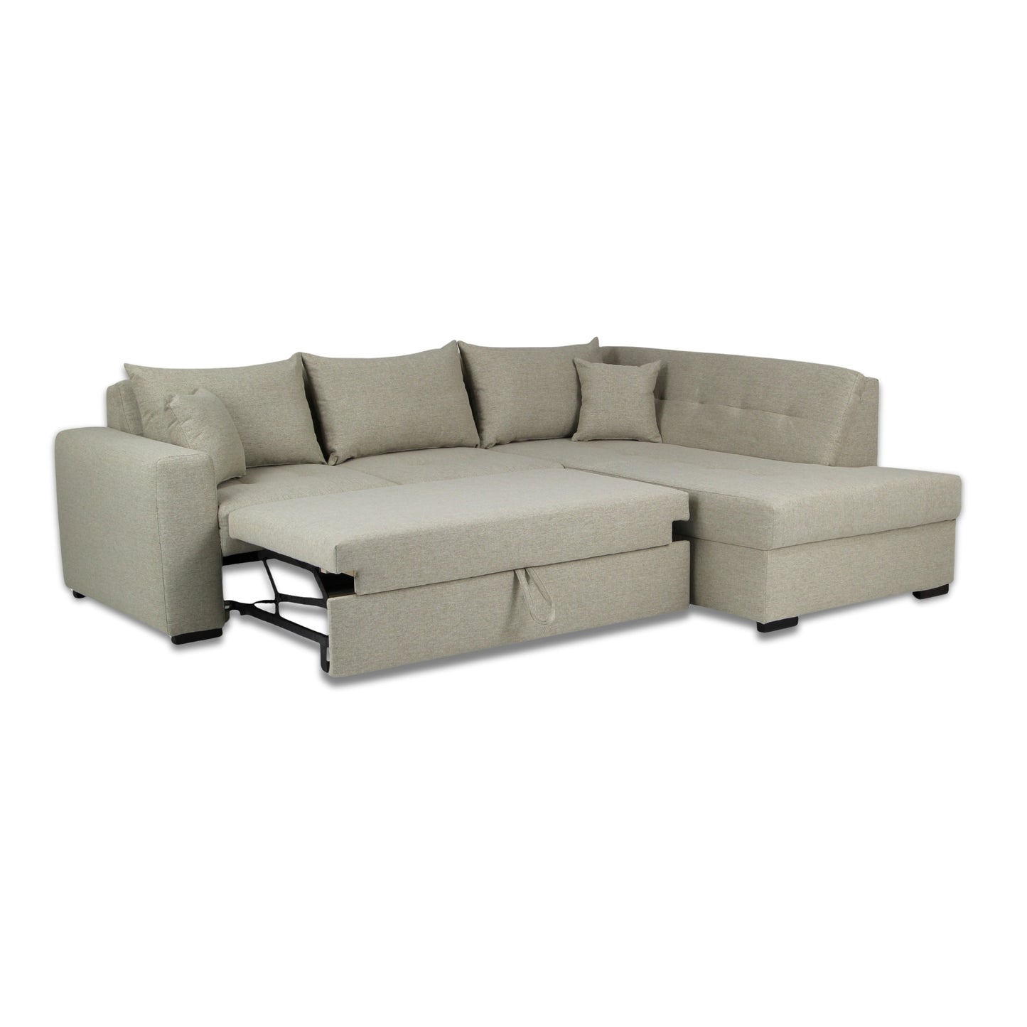 Otello Sleeper Open-End Sofa 95" Khaki