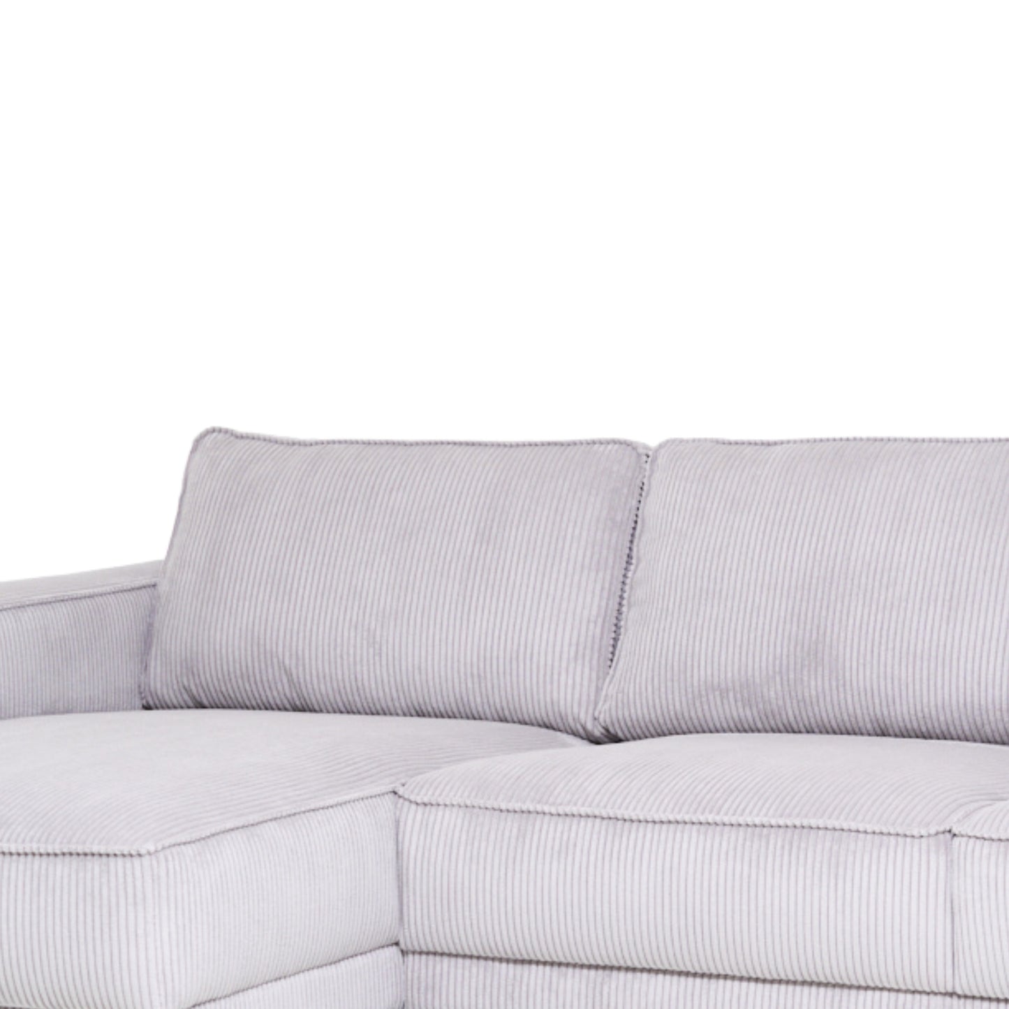 Sarno 2-Piece Chaise Sectional 112" Structural Velvet Fabric