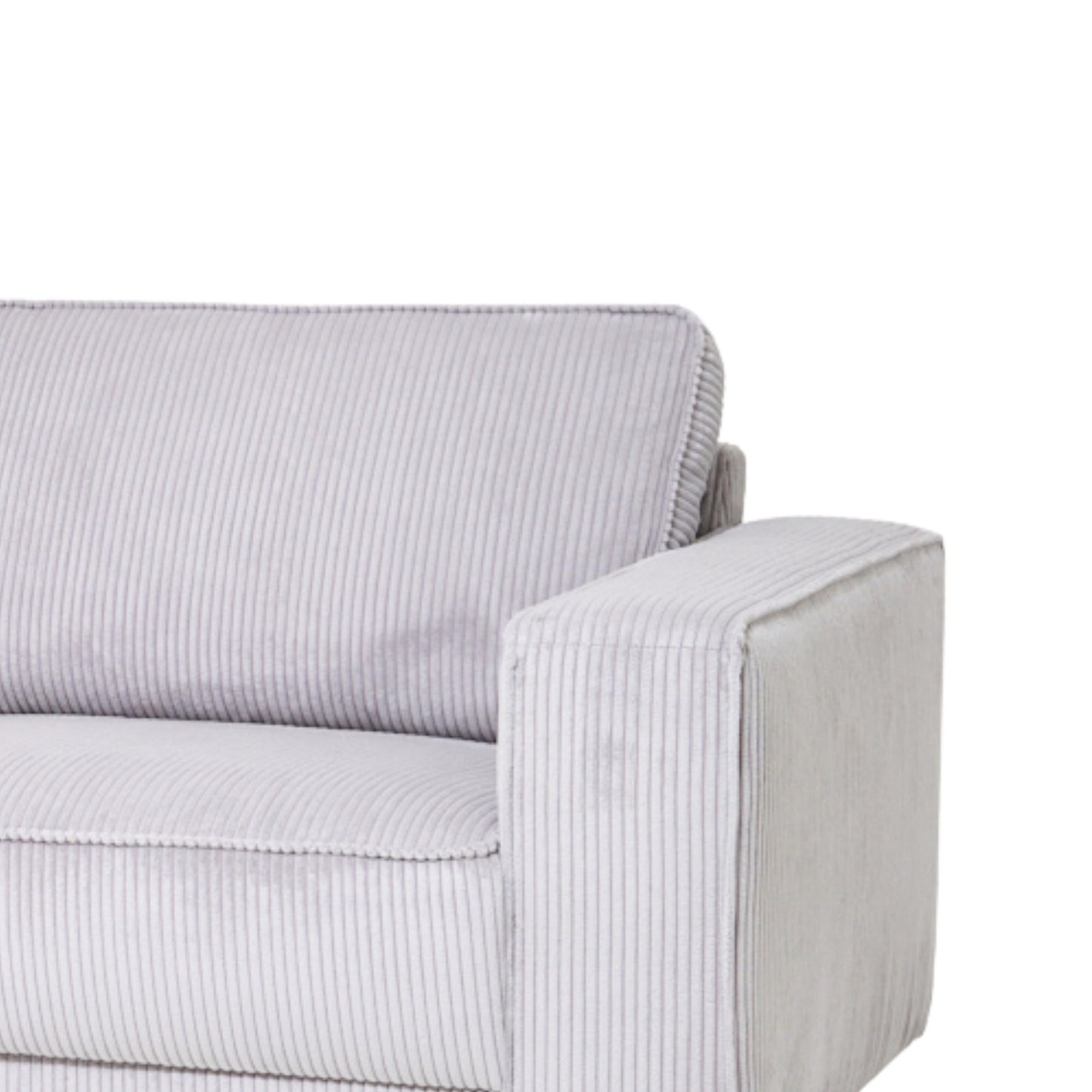 Sarno 2-Piece Chaise Sectional 112" Structural Velvet Fabric