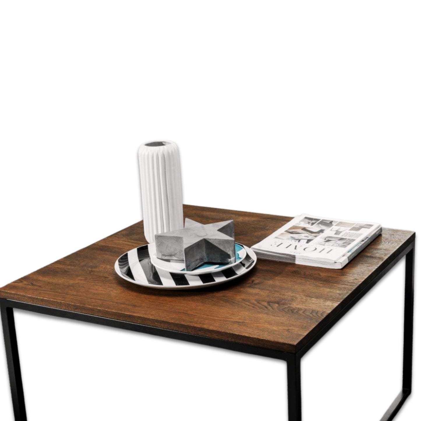 Grace Nesting Coffee Table 39" - Solid Wood & Sintered Quartz