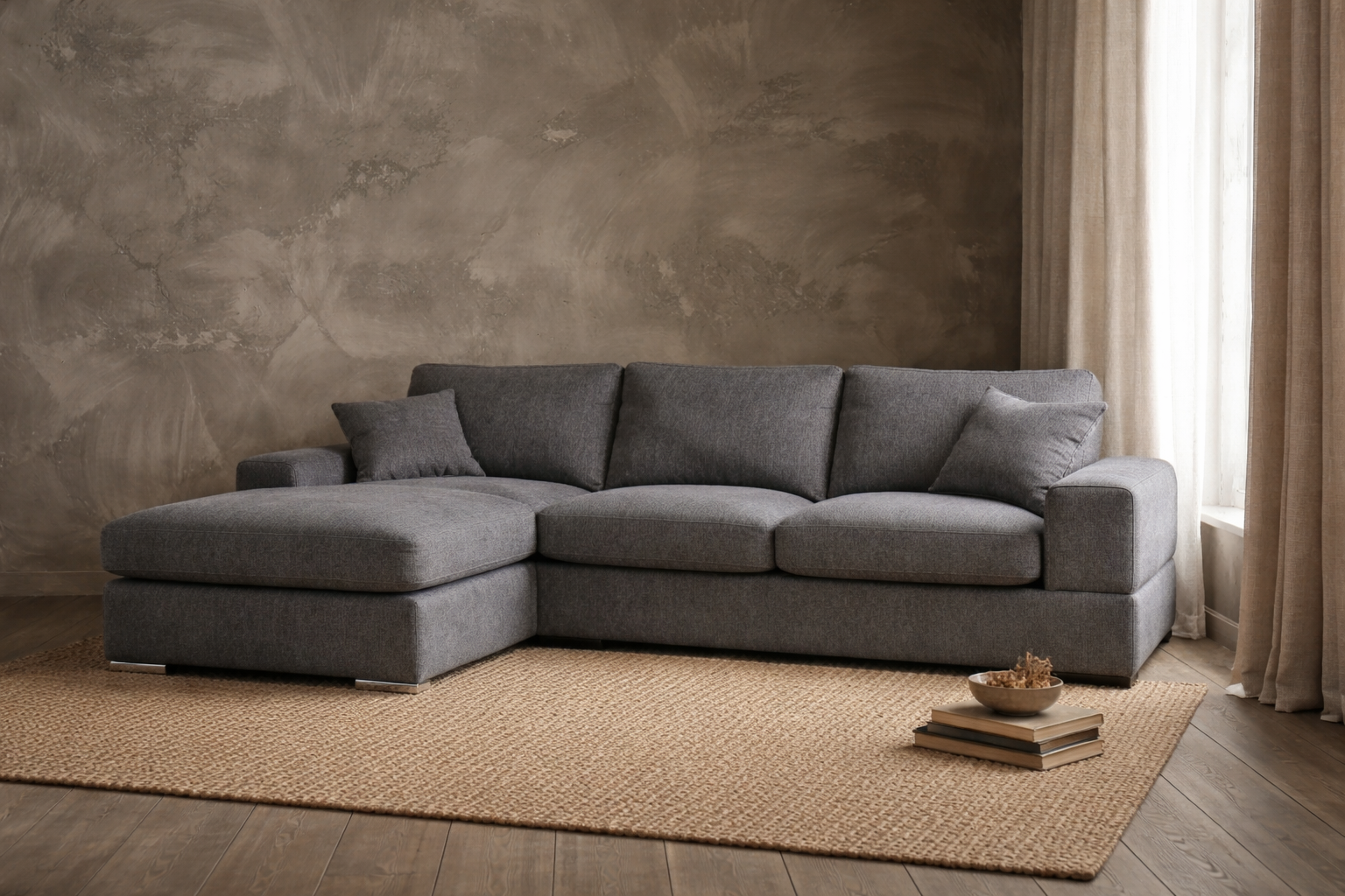 VEDA Sleeper Sectional Anthracite